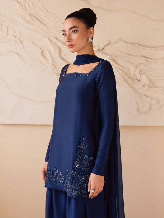 Zyra 3PC Shamoos Silk Dress